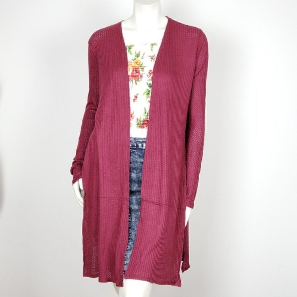 Ambiance Apparel Women Long Cardigan Open Front‎
